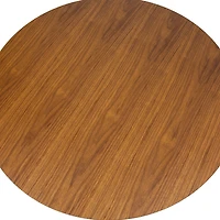 Clora Round Dining Table Walnut And Black 40" - Greater Vancouver Furniture