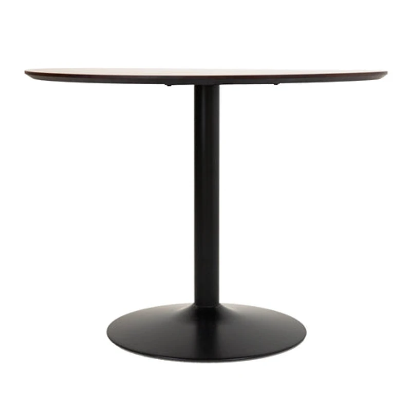 Clora Round Dining Table Walnut And Black 40" - Greater Vancouver Furniture