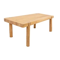 Haini Acacia Wood Round Leg Dining Table