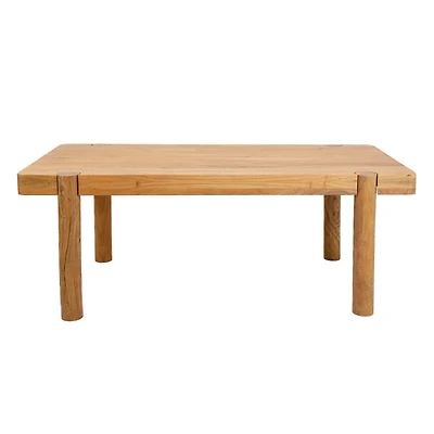 Haini Acacia Wood Round Leg Dining Table
