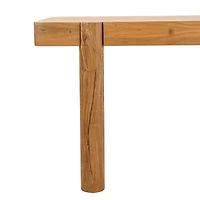 Haini Acacia Wood Round Leg Dining Table