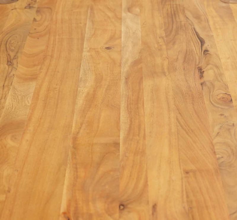 Haini Acacia Wood Round Leg Dining Table