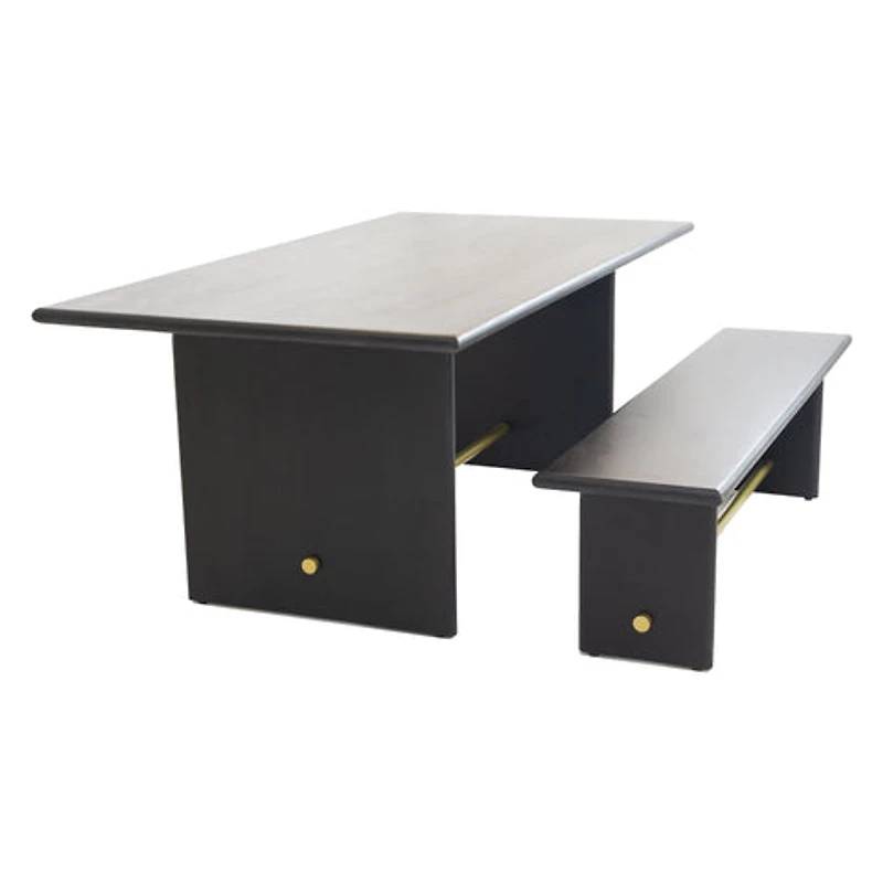 Gustav Solid Acacia Wood Dining Bench