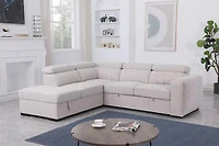 Arlo Sleeper Sectional with Storage Ottoman