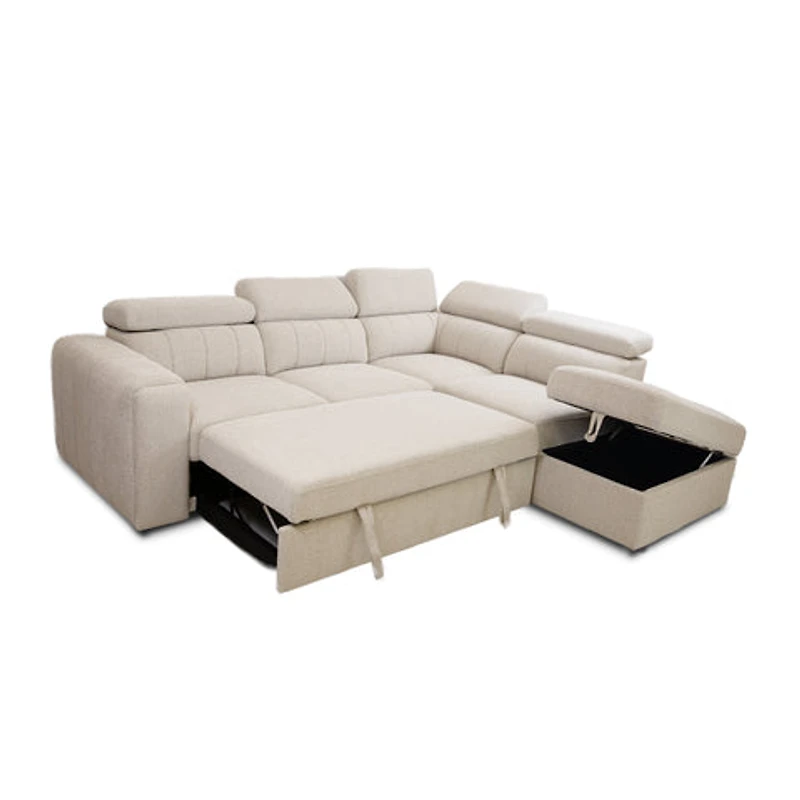 Arlo Sleeper Sectional with Storage Ottoman