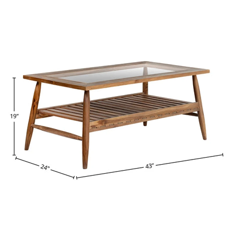 Prylor Outdoor - Rectangular Coffee Table