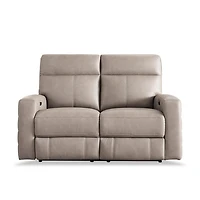 Suvi Top Grain Leather Power Reclining Loveseat