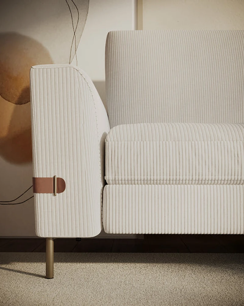 Chandler Corduroy Fabric Loveseat