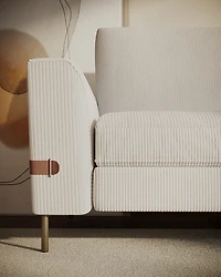 Chandler Corduroy Fabric Loveseat