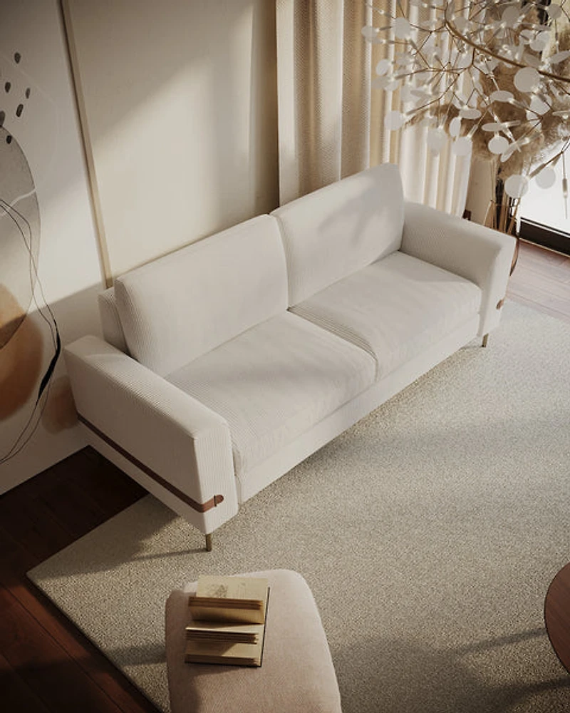 Chandler Corduroy Fabric Loveseat