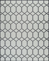 Aspen Grey Geometric Modern Rug