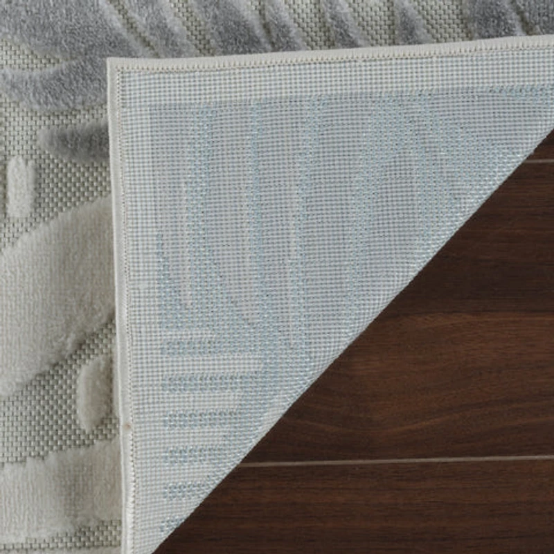 Aspen Cream Tropical Leaf Rug