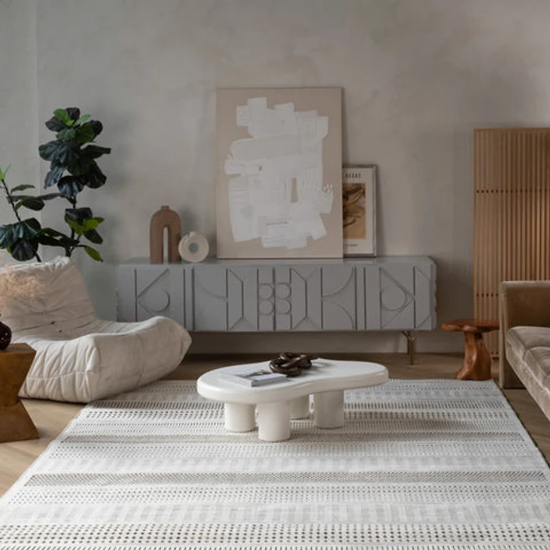 Aurora Beige Modern Rug
