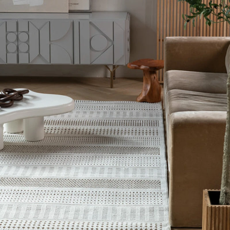 Aurora Beige Modern Rug