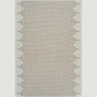 Aurora Beige Tribal Stripe Rug