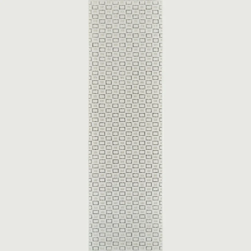 Aurora Cream Modern Rug – Textured Grid Pattern
