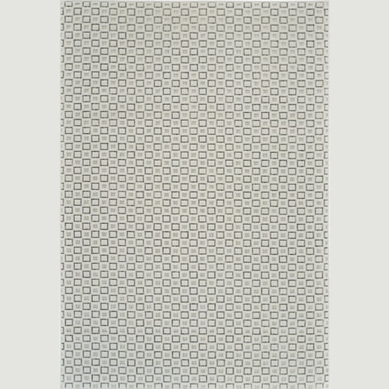 Aurora Cream Modern Rug – Textured Grid Pattern