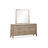 Sumire Seven Drawer Ash Wood Dresser in Ginger