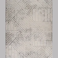 Bali Cream Geometric Area Rug