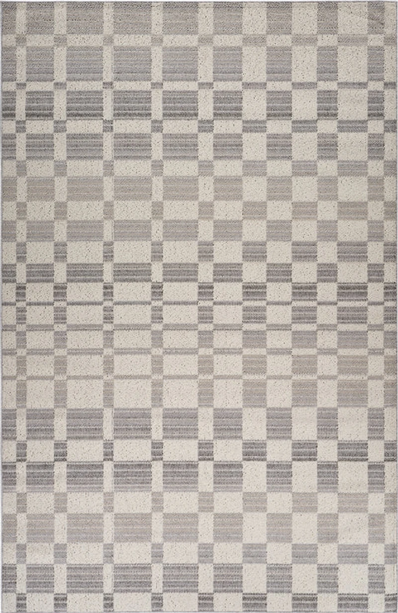 Bali Cream Modern Abstract Indoor Area Rug