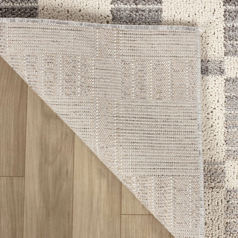 Bali Cream Modern Abstract Indoor Area Rug