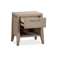 Sumire One Drawer One Shelf Ash Wood Nightstand in Ginger