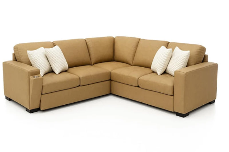 Bjorn Left Pull Out Sleeper Sectional - Soybean - Large