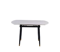 Jess 2.0 Round Extendable Dining Table - White