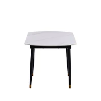 Jess 2.0 Round Extendable Dining Table - White