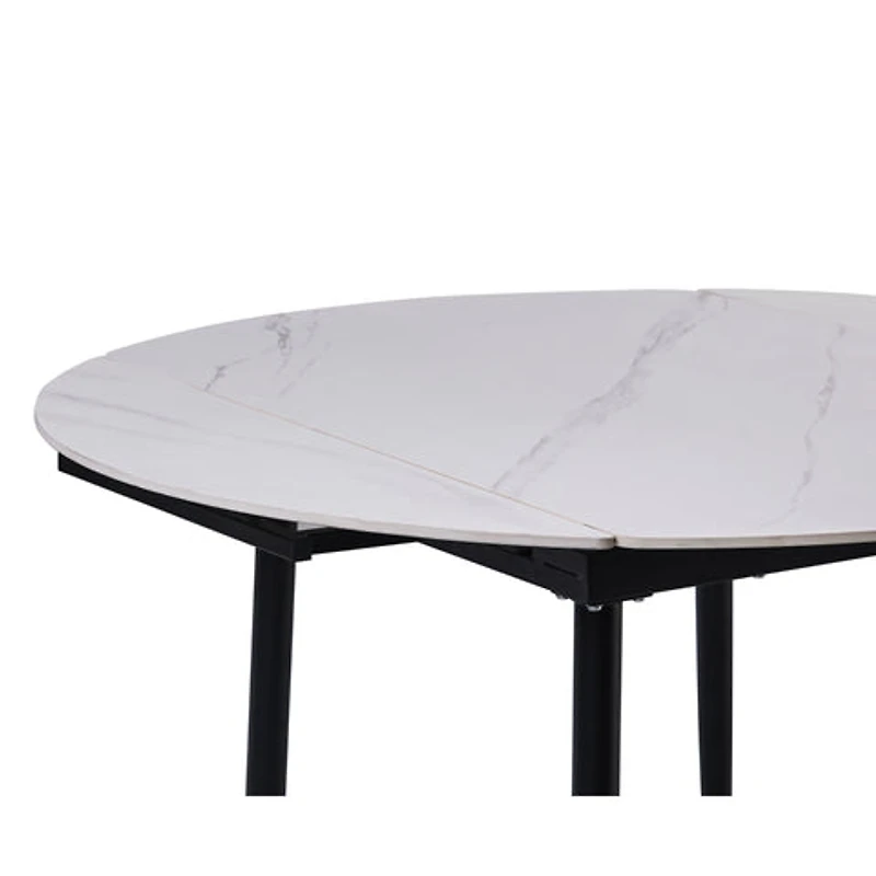 Jess 2.0 Round Extendable Dining Table - White
