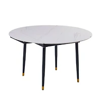 Jess 2.0 Round Extendable Dining Table - White