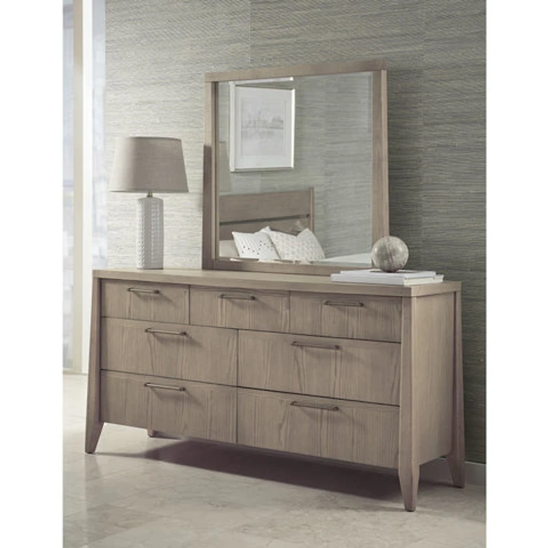 Sumire Seven Drawer Ash Wood Dresser in Ginger