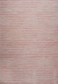 Pastel Pink Daisy Delight Area Rug