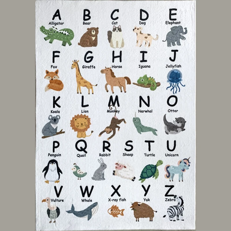 Bright White Daisy Floral Area Rug