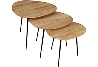 FLOOR MODEL Reeves Nesting Table - Set of 3 - Natural