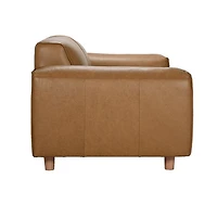 Nerio Top-Grain Leather Loveseat