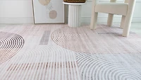 Europa Beige Abstract Woven Area Rug