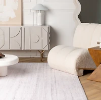 Europa Beige Solid Textured Area Rug – 7' x 10'
