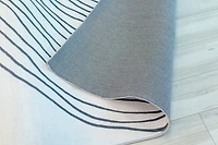 Europa Black Contemporary Rug with Neutral Accents