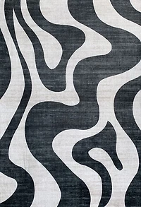 Europa Black Bold Contrast Area Rug
