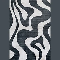 Europa Black Bold Contrast Area Rug