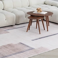 Europa Beige Minimalist Texture Rug