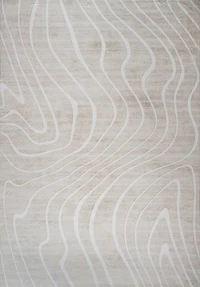 Europa Beige Tonal Stripe Area Rug