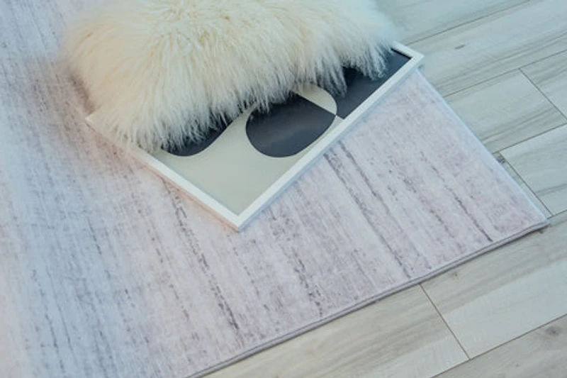 Europa Beige Faded Abstract Design Rug
