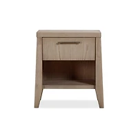 Sumire One Drawer One Shelf Ash Wood Nightstand in Ginger