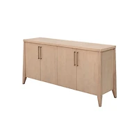 Sumire Four Door Ash Wood Sideboard in Ginger