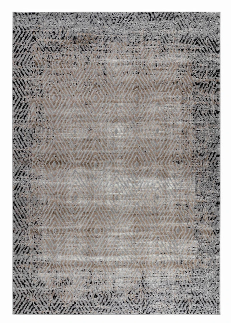 Hamilton Grey Vintage-Inspired Ornamental Rug