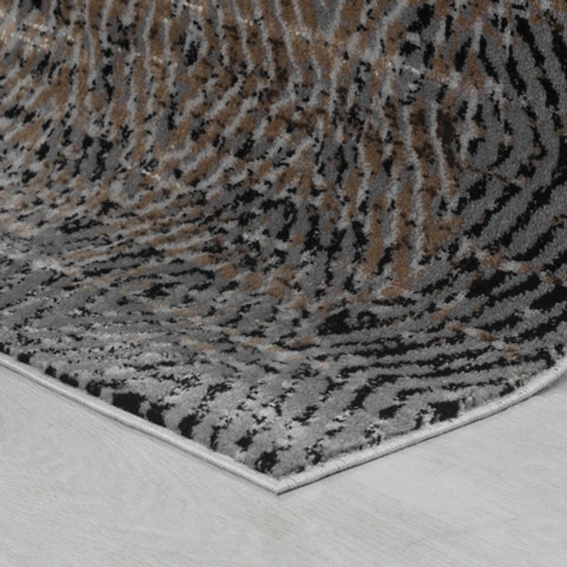 Hamilton Classic Black Scrollwork Area Rug