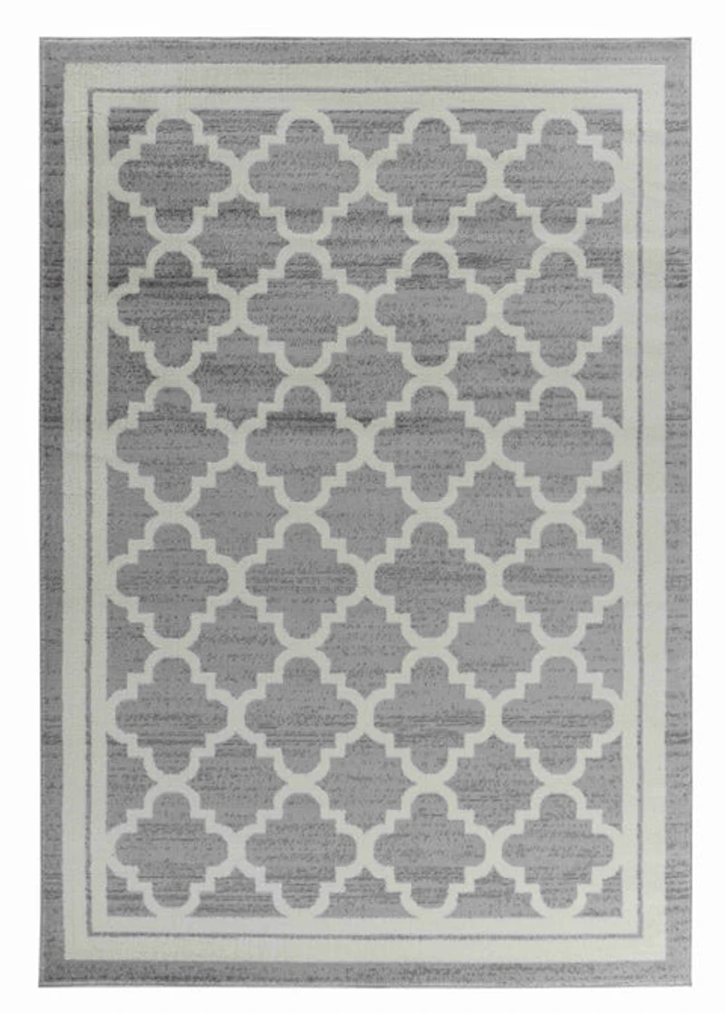 Hamilton Grey Vintage-Inspired Ornamental Rug