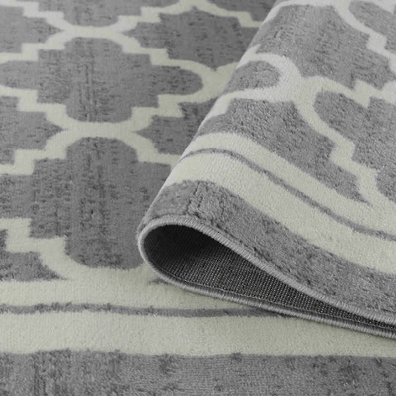 Hamilton Grey Vintage-Inspired Ornamental Rug